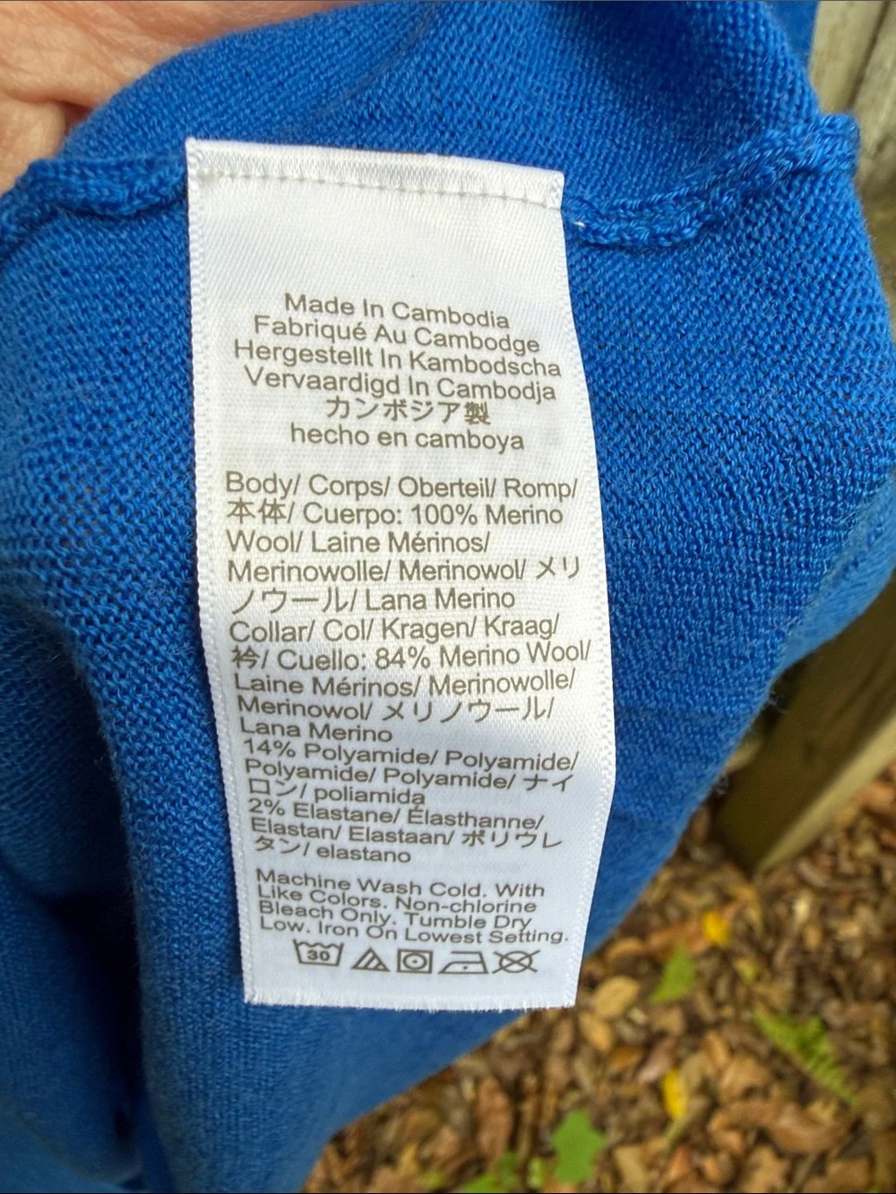 J. Crew Carolyn turtleneck sweater in merino wool CM709 Tidewater blue 12 14 L